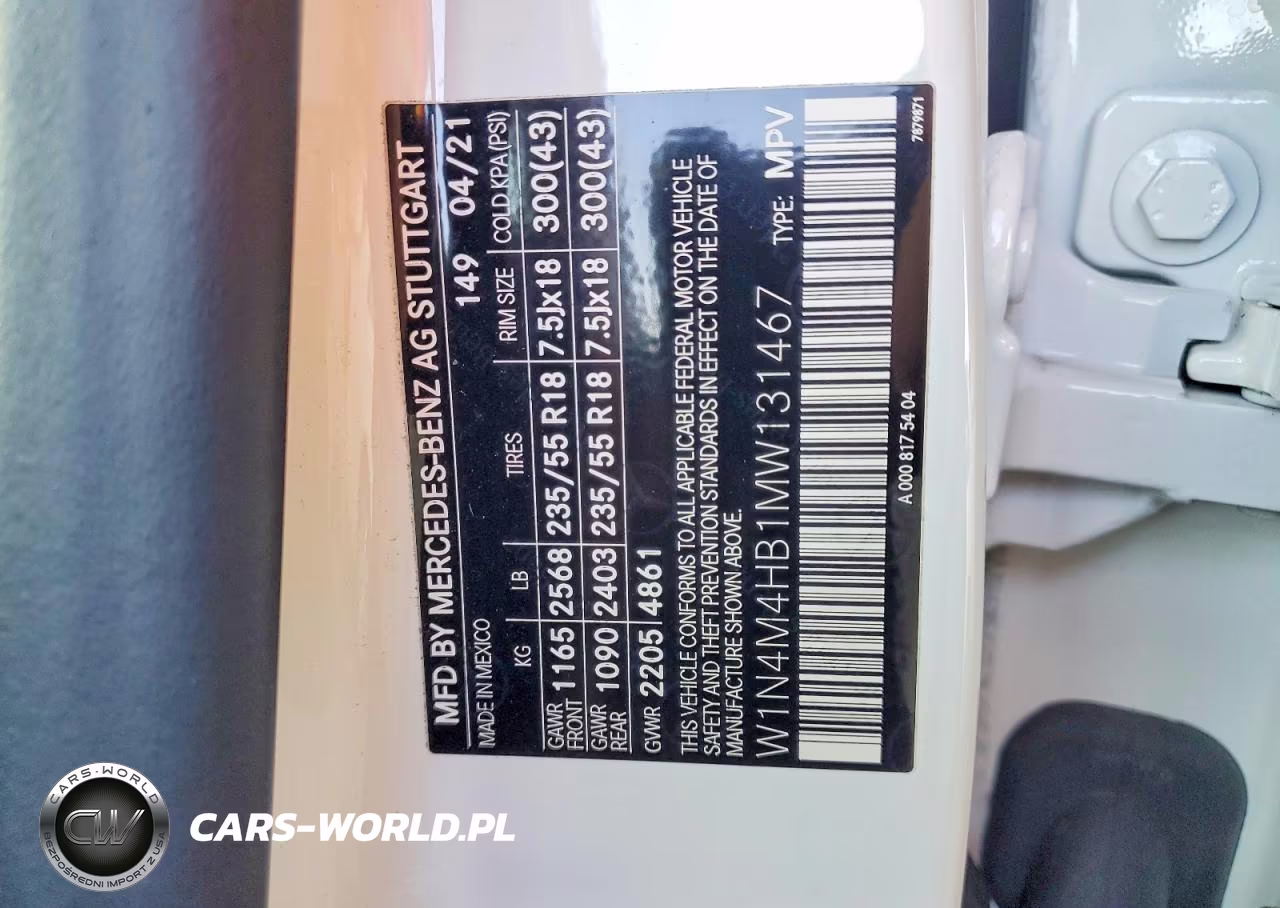 2021 Mercedes-Benz Glb 250 4Matic VIN:W1N4M4HB1MW131467 - 13