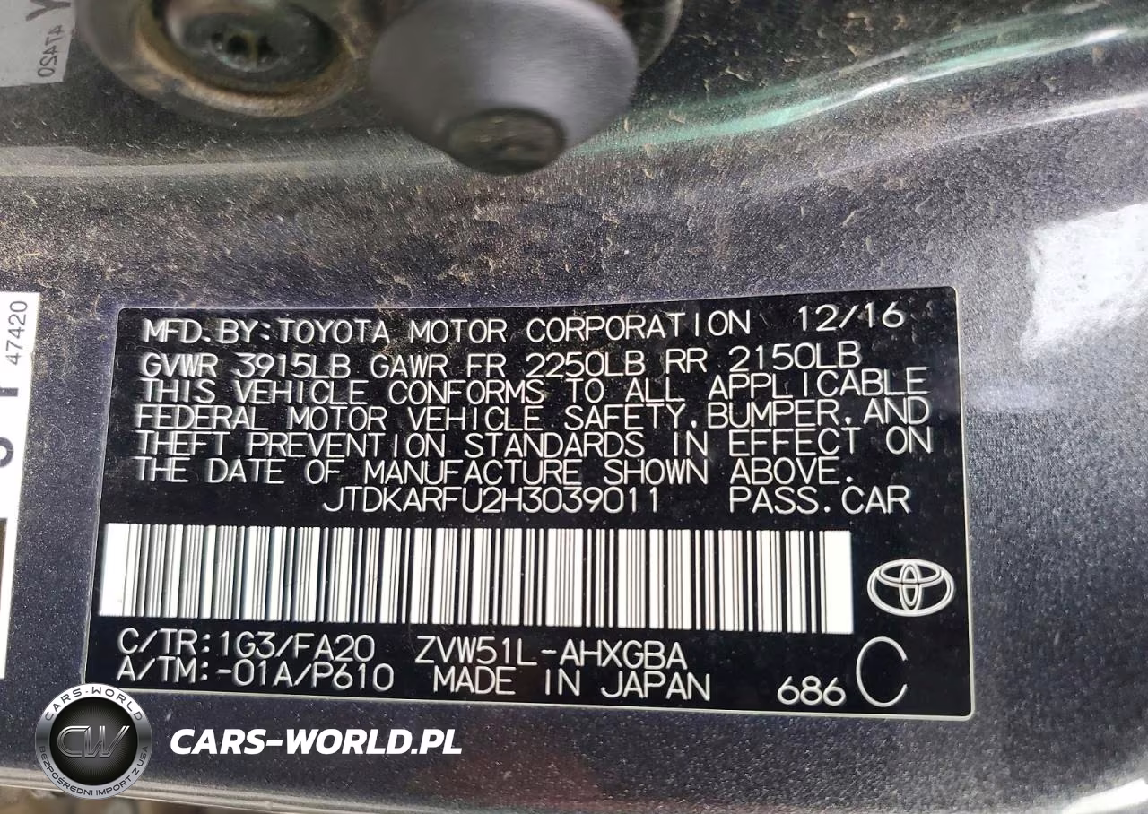 2017 Toyota Prius Three VIN:JTDKARFU2H3039011 - 12