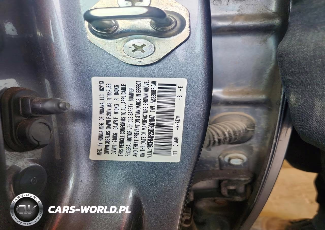 2013 Honda Civic Hybrid VIN:19XFB4F25DE001047 - 12
