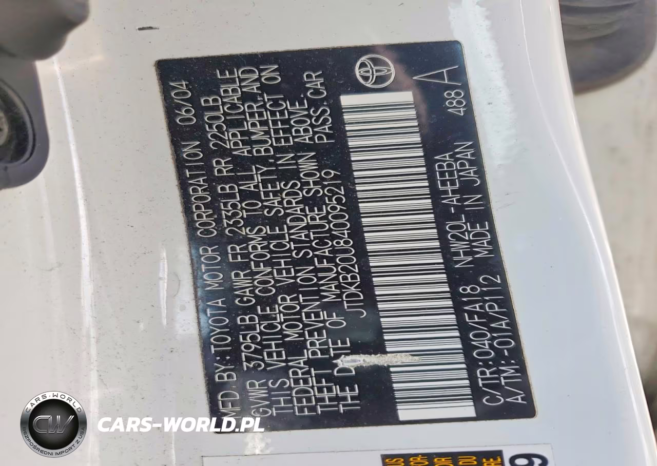 2004 Toyota Prius Base VIN:JTDKB20U840095219 - 13
