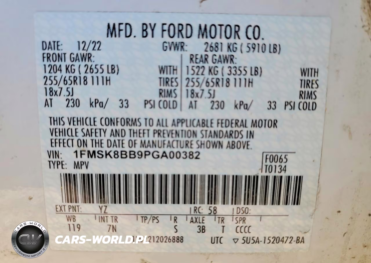 2023 Ford Explorer VIN:1FMSK8BB9PGA00382 - 13