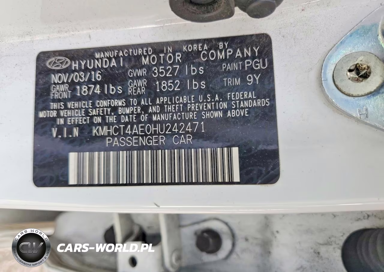 2017 Hyundai Accent Se VIN:KMHCT4AE0HU242471 - 12
