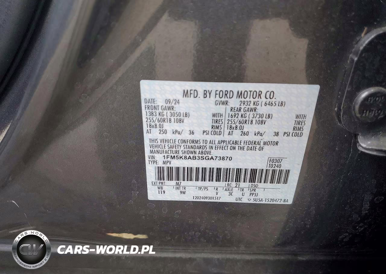 2025 Ford Explorer Police Interceptor VIN:1FM5K8AB3SGA73870 - 13