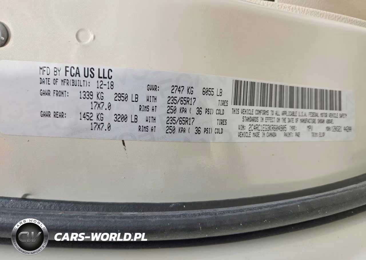 2019 Chrysler Pacifica Touring L Plus VIN:2C4RC1EG3KR604905 - 13