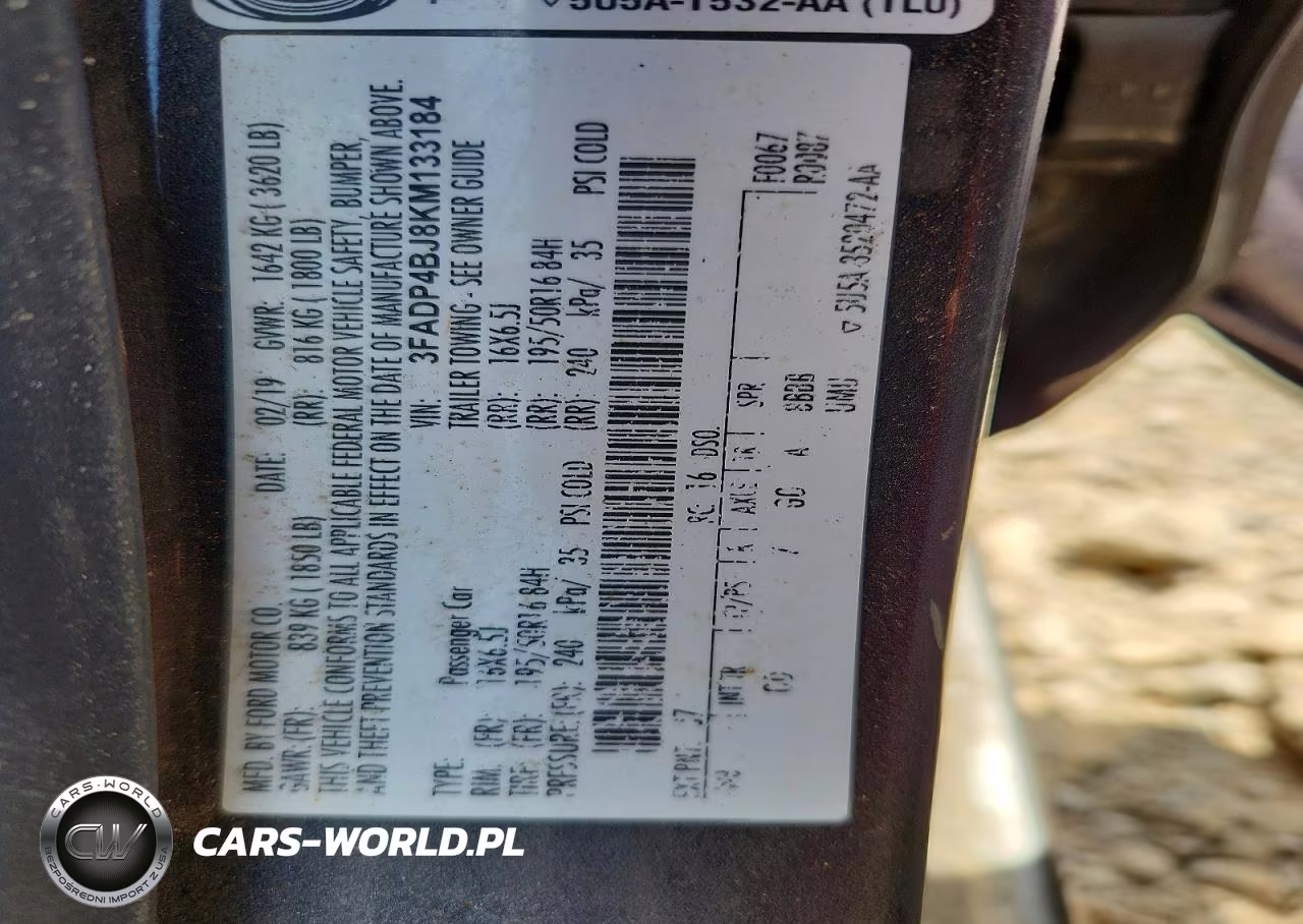 2019 Ford Fiesta Se VIN:3FADP4BJ8KM133184 - 12