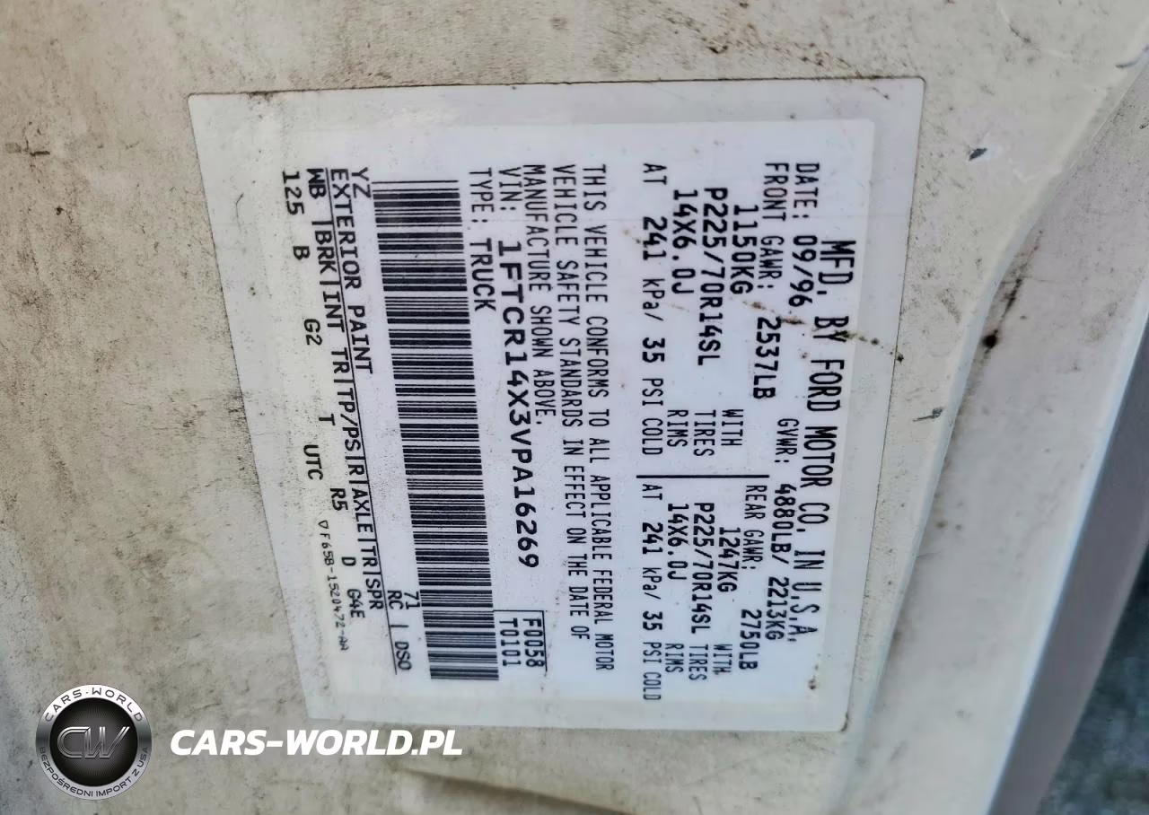1997 Ford Ranger Super Cab VIN:1FTCR14X3VPA16269 - 12