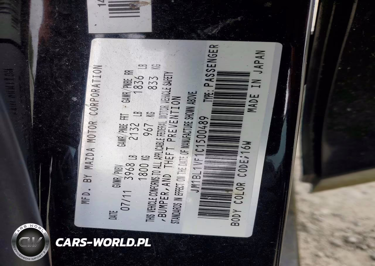 2012 Mazda Mazda3 VIN:JM1BL1VF1C1500489 - 12
