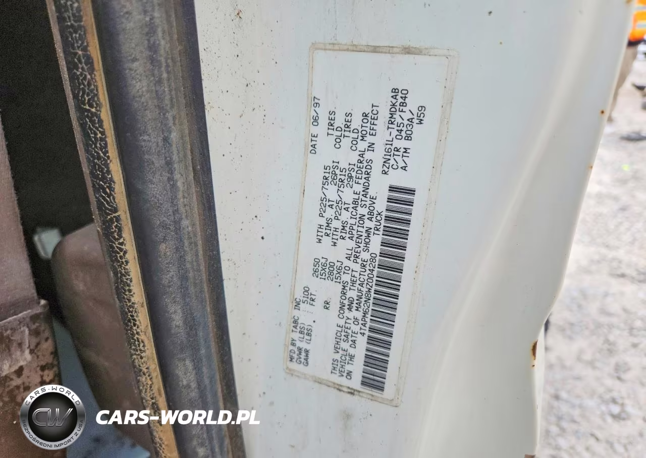 1998 Toyota Tacoma Base VIN:4TAPM62N8WZ004280 - 13