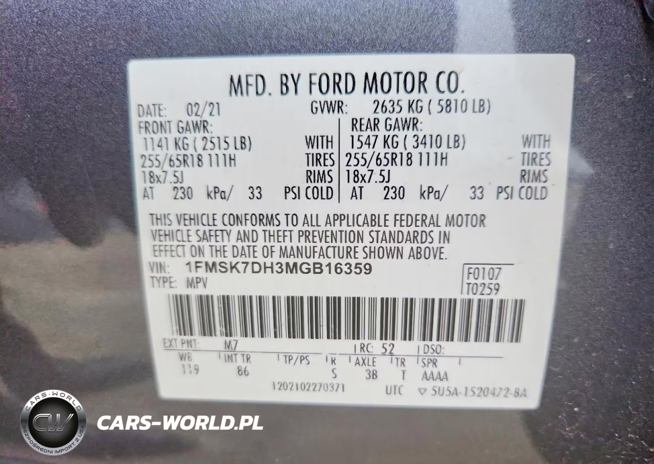 2021 Ford Explorer Xlt VIN:1FMSK7DH3MGB16359 - 13