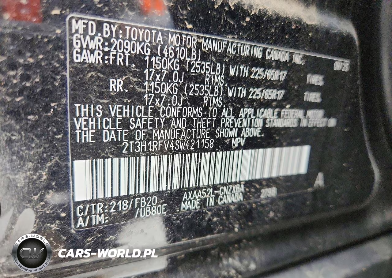 2025 Toyota Rav4 Le VIN:2T3H1RFV4SW421158 - 13