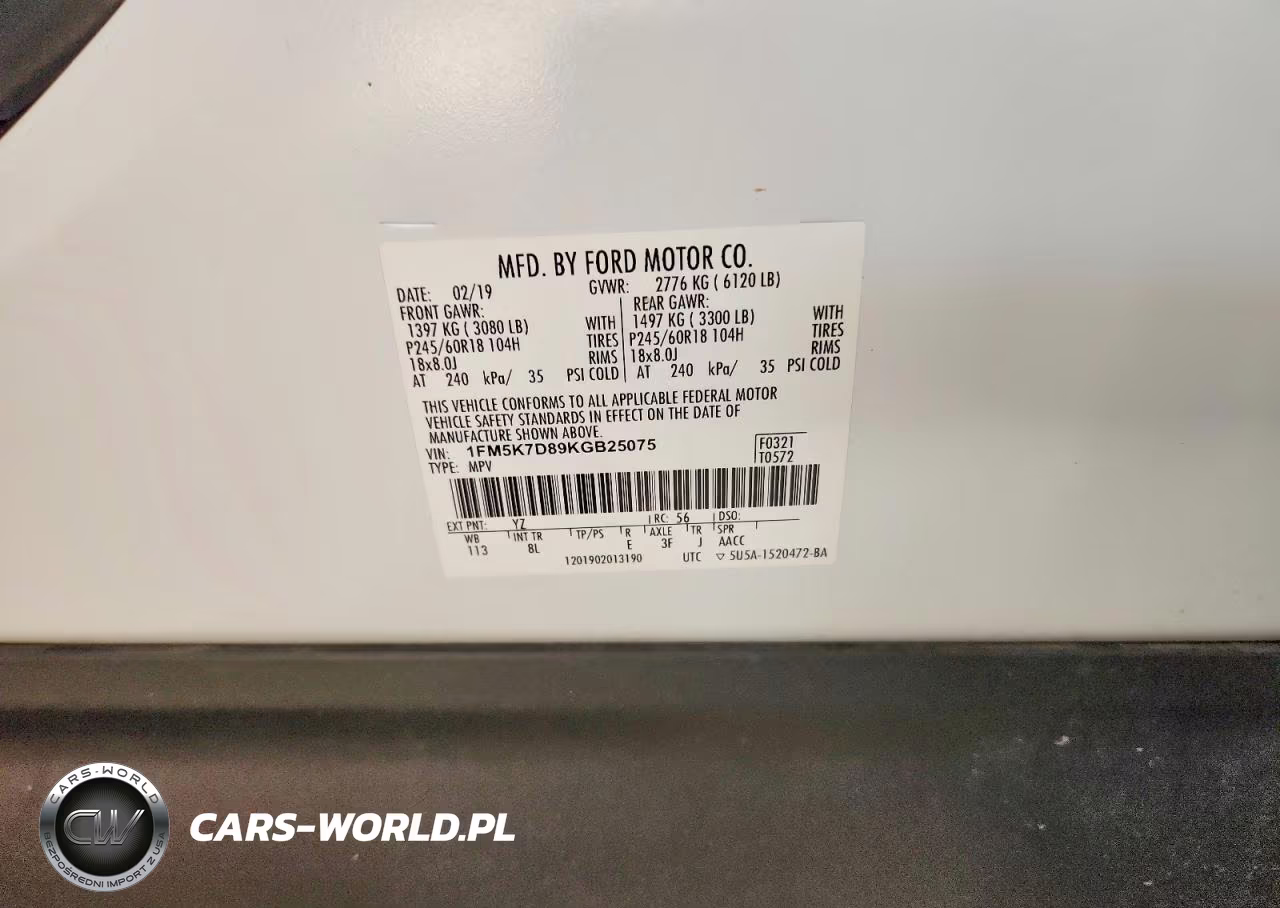 2019 Ford Explorer VIN:1FM5K7D89KGB25075 - 14