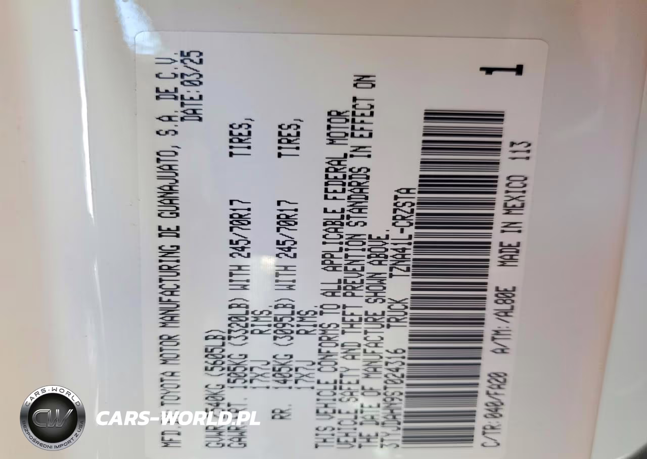 2025 Toyota Tacoma Sr VIN:3TYJDAHN9ST024316 - 13