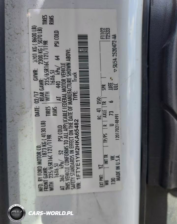 2017 Ford Transit T-150 VIN:1FTYE1YM2HKA65482 - 13