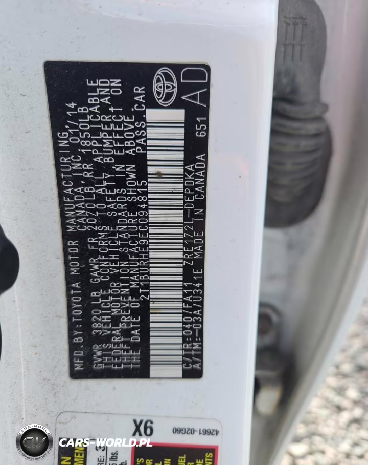2014 Toyota Corolla L VIN:2T1BURHE9EC094815 - 12