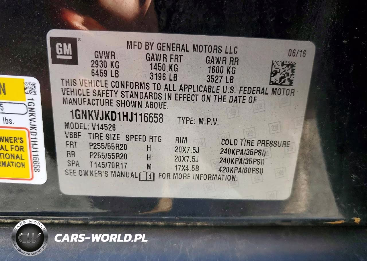 2017 Chevrolet Traverse Premier VIN:1GNKVJKD1HJ116658 - 13