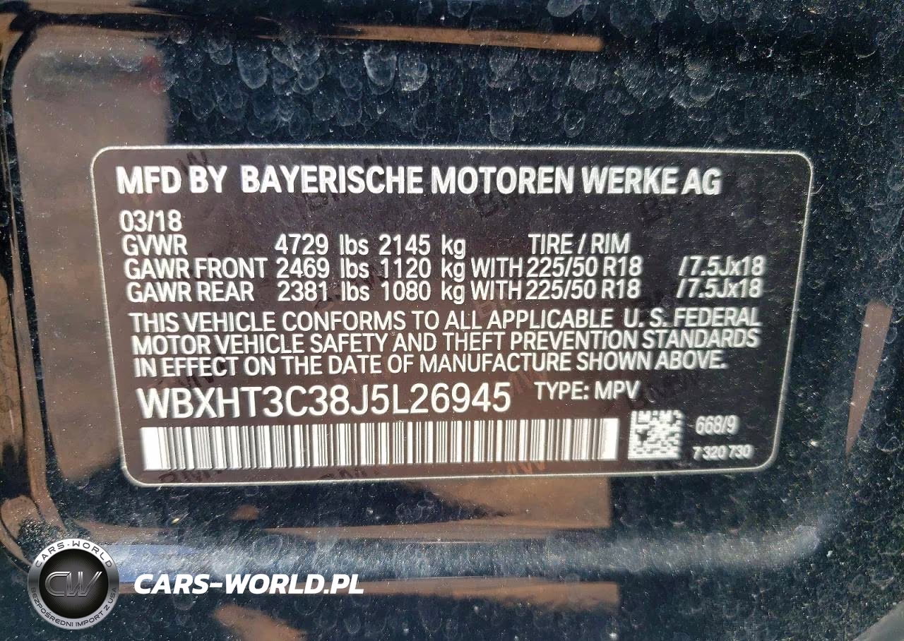 2018 BMW X1 xDrive28I VIN:WBXHT3C38J5L26945 - 13