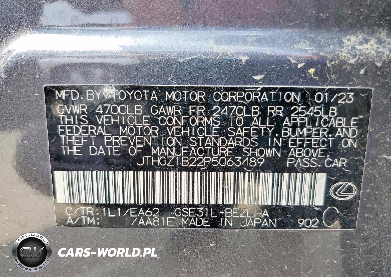 2023 Lexus Is 350 F Sport VIN:JTHGZ1B22P5063489 - 13