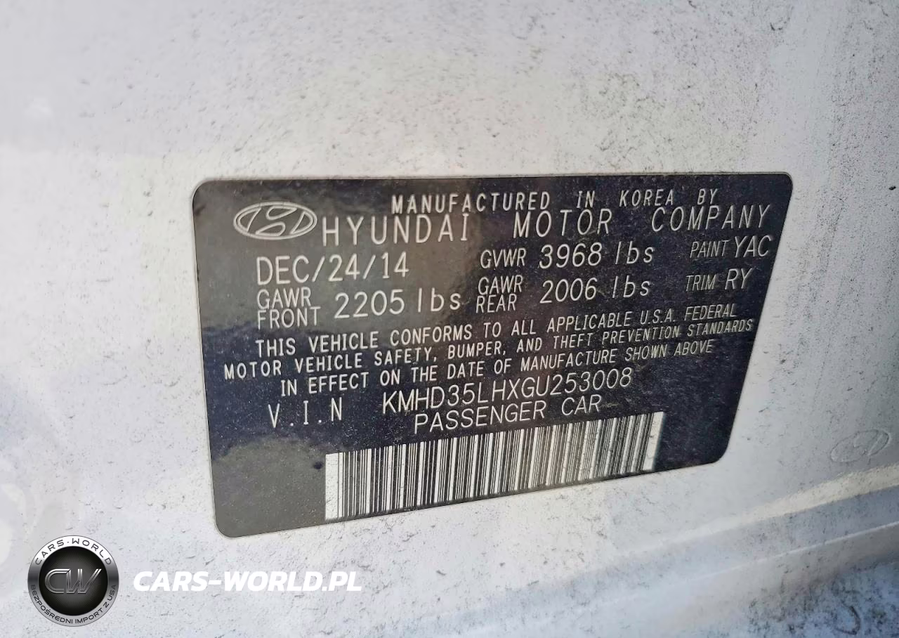 2016 Hyundai Elantra Gt Base VIN:KMHD35LHXGU253008 - 12