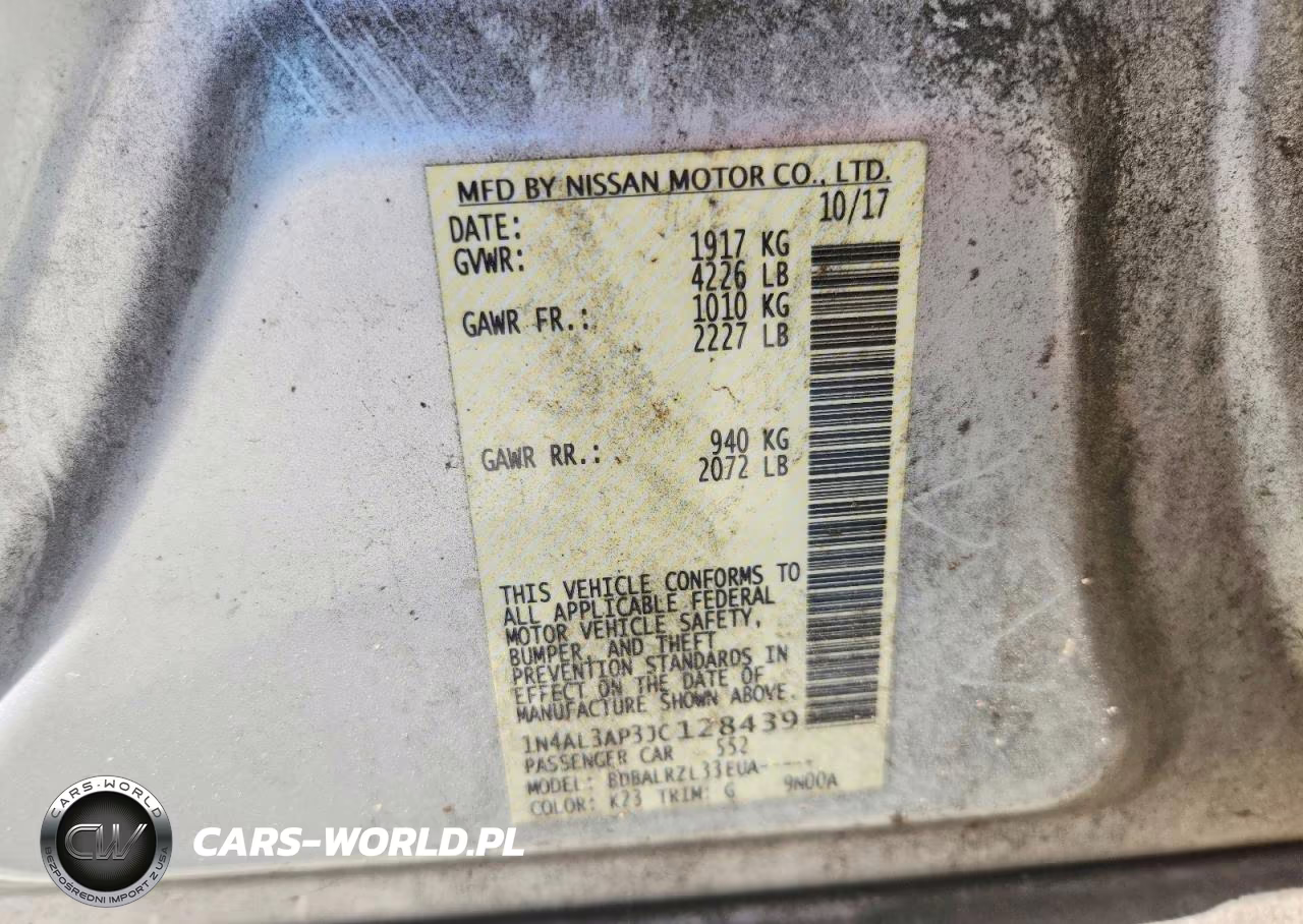 2018 Nissan Altima 2.5 Sl VIN:1N4AL3AP3JC128439 - 12