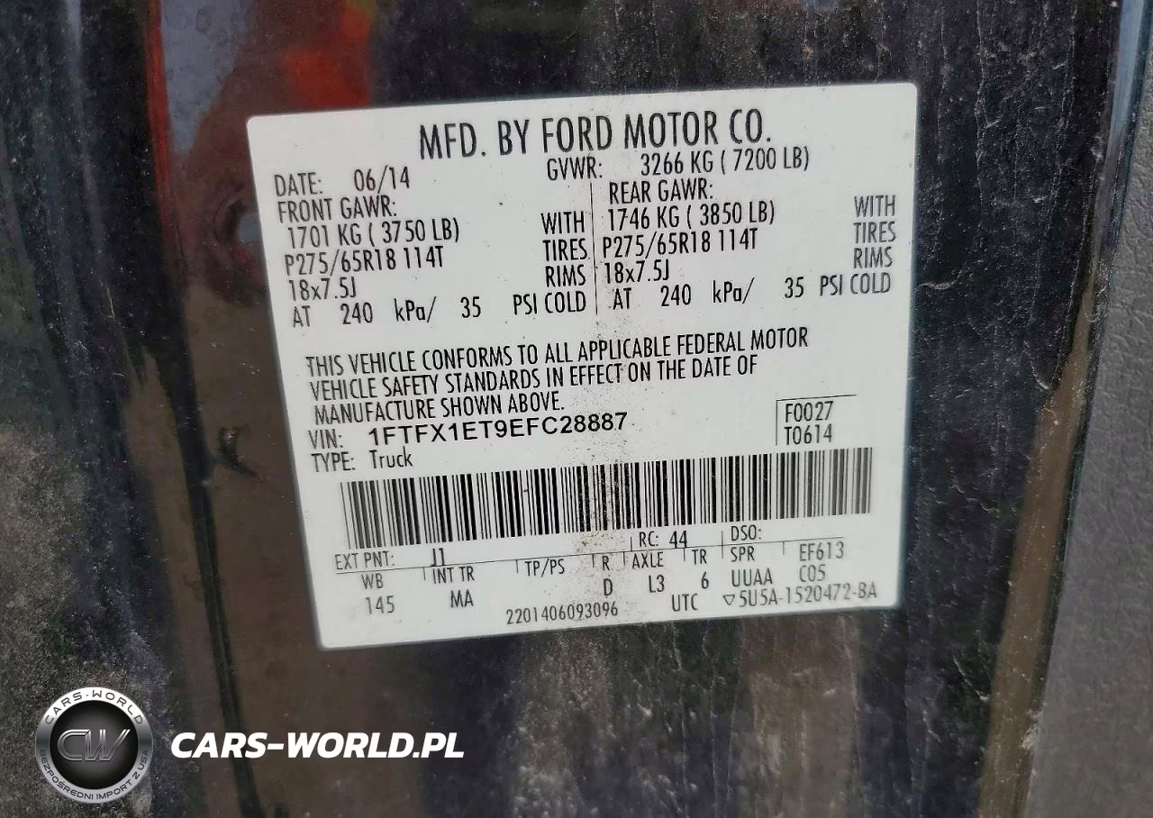 2014 Ford F150 Super Cab VIN:1FTFX1ET9EFC28887 - 12