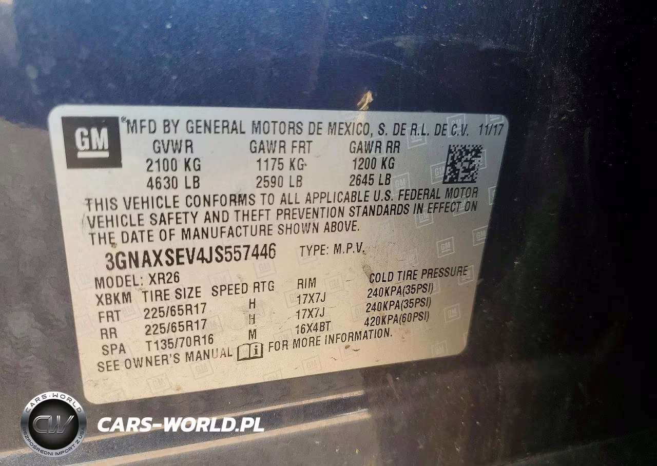2018 Chevrolet Equinox Lt VIN:3GNAXSEV4JS557446 - 14