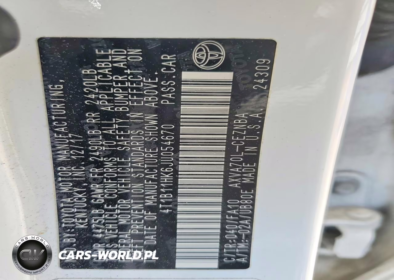 2018 Toyota Camry Le VIN:4T1B11HK6JU054670 - 12