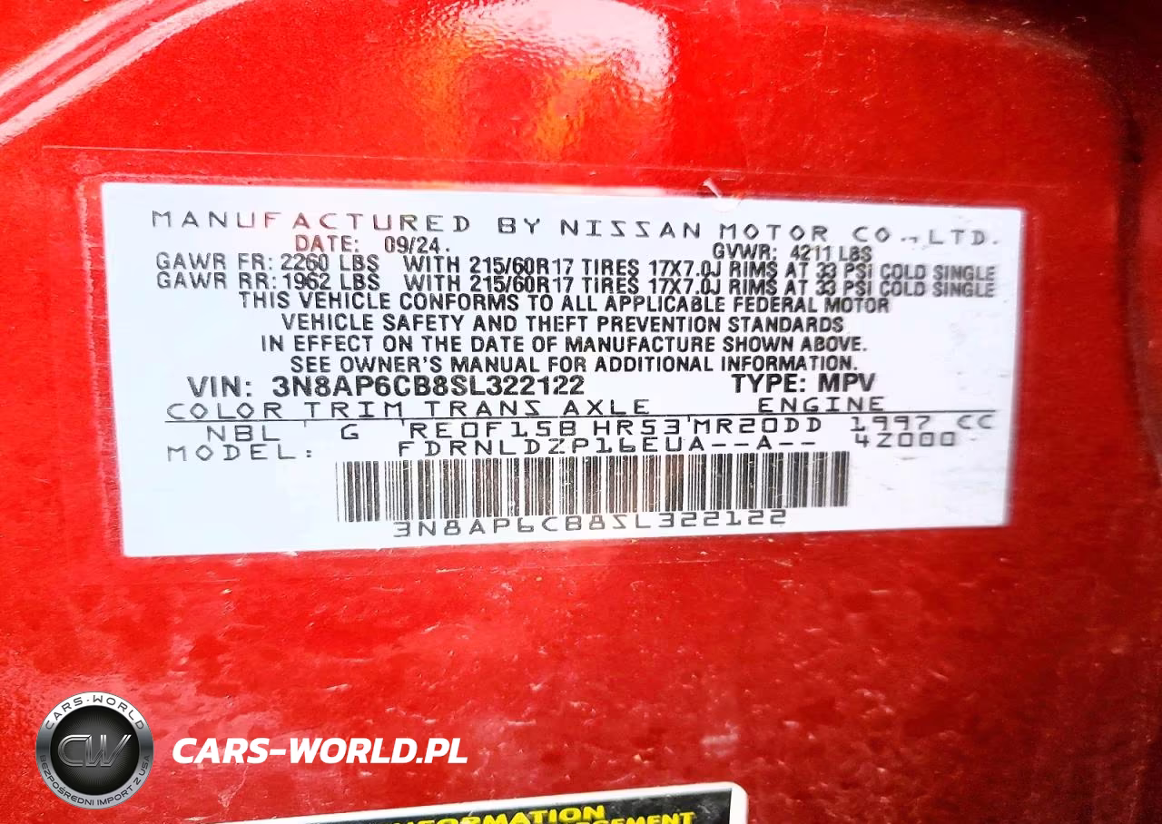 2025 Nissan Kicks Sv VIN:3N8AP6CB8SL322122 - 13