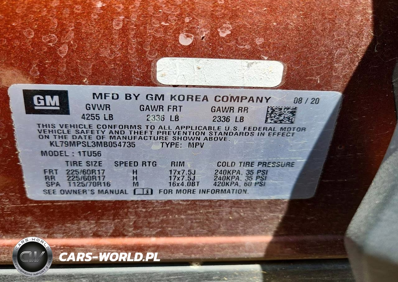 2021 Chevrolet Trailblazer Lt VIN:KL79MPSL3MB054735 - 12
