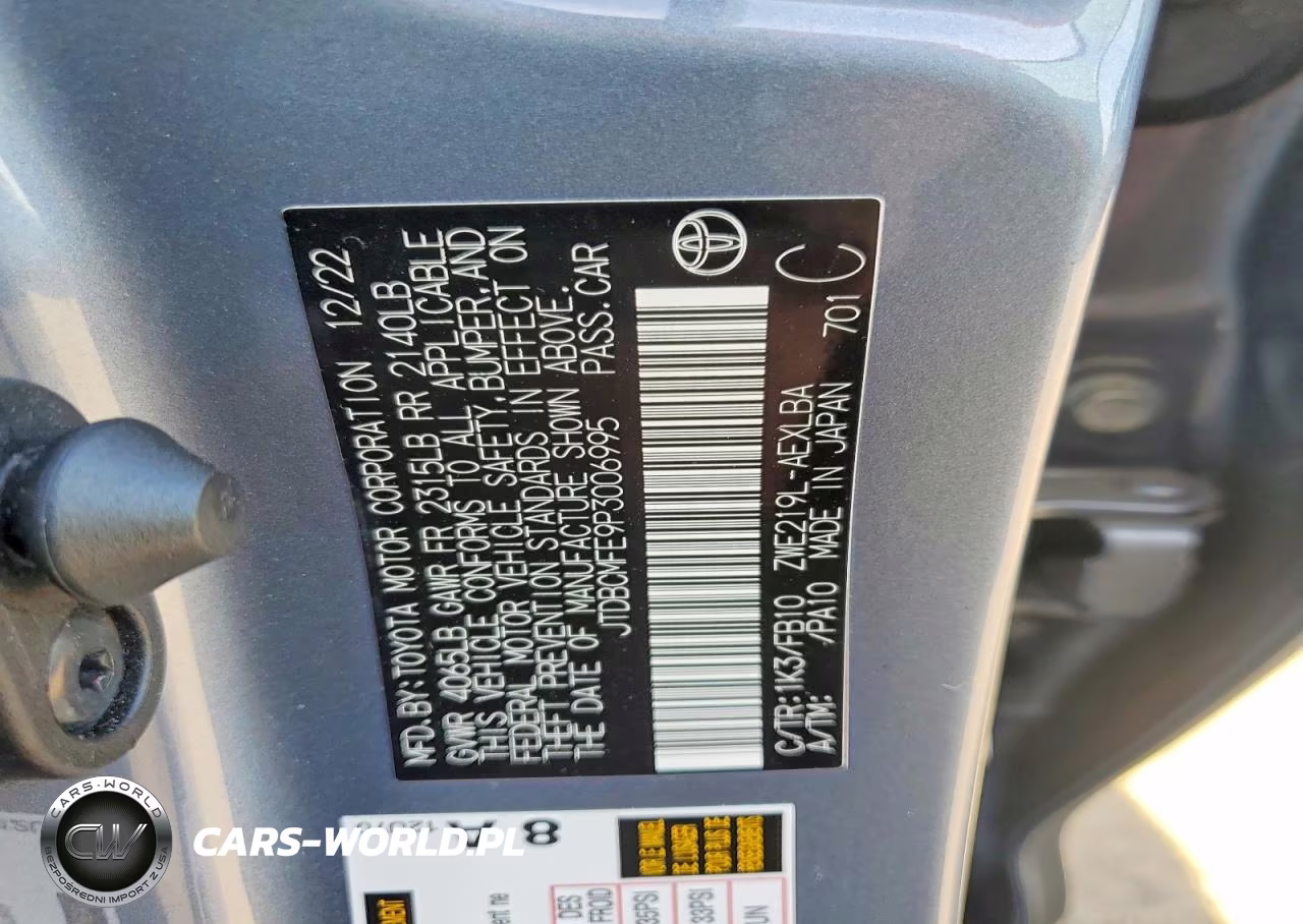 2023 Toyota Corolla Hybrid Le VIN:JTDBCMFE9P3006995 - 12