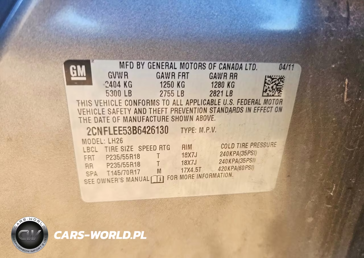 2011 Chevrolet Equinox Lt VIN:2CNFLEE53B6426130 - 13