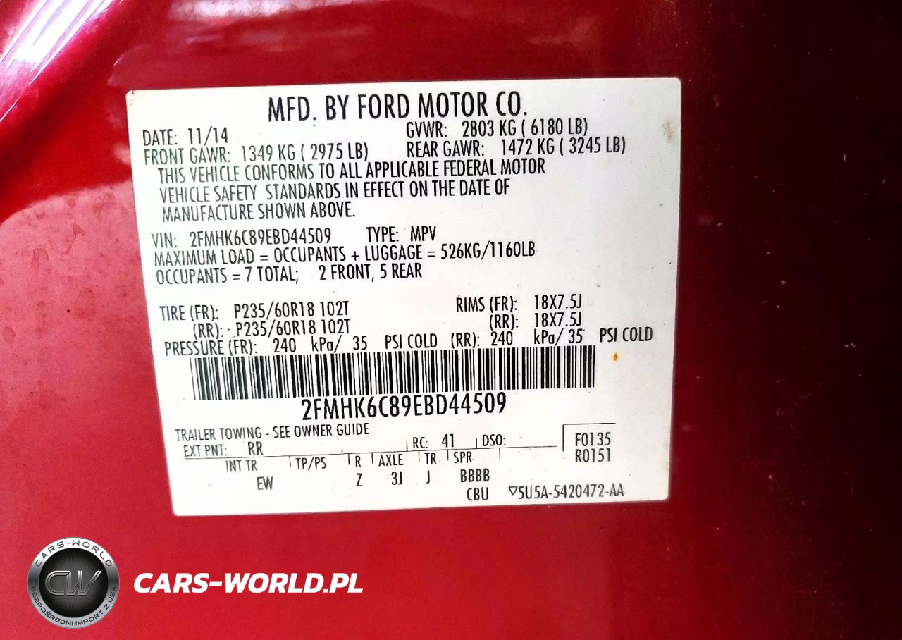 2014 Ford Flex Sel VIN:2FMHK6C89EBD44509 - 12