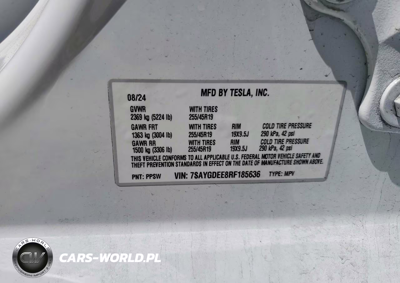 2024 Tesla Model Y VIN:7SAYGDEE8RF185636 - 13