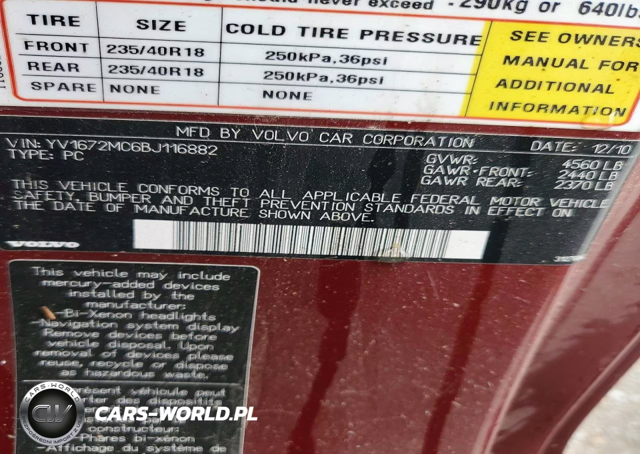 2011 Volvo C70 T5 VIN:YV1672MC6BJ116882 - 12
