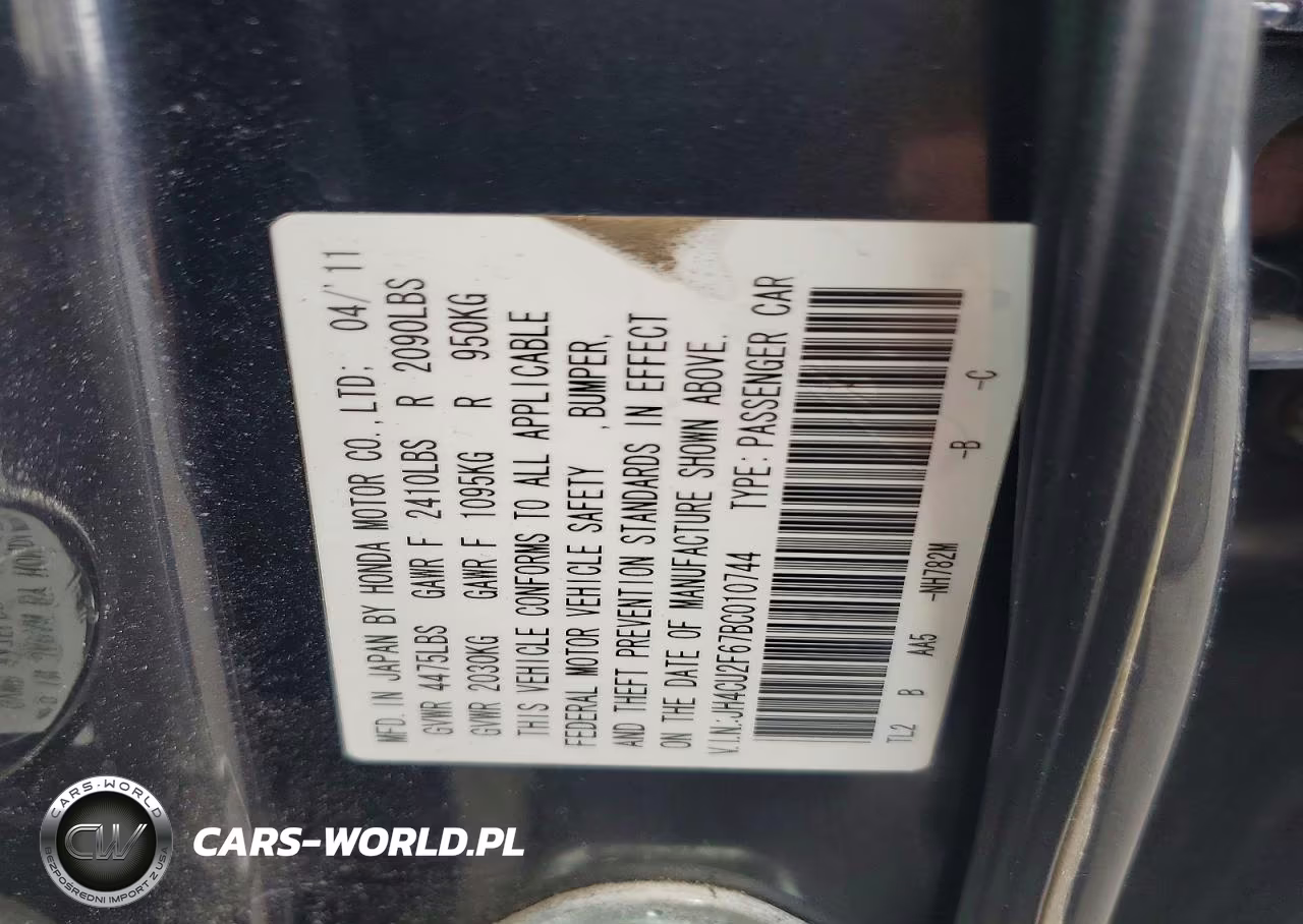 2011 Acura Tsx VIN:JH4CU2F67BC010744 - 12