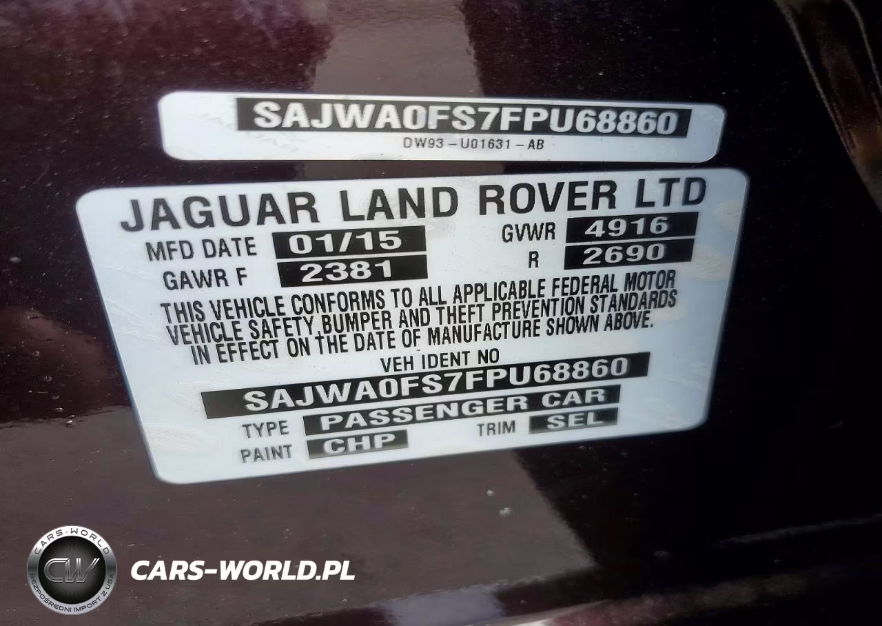 2015 Jaguar Xf 2.0T Premium VIN:SAJWA0FS7FPU68860 - 13