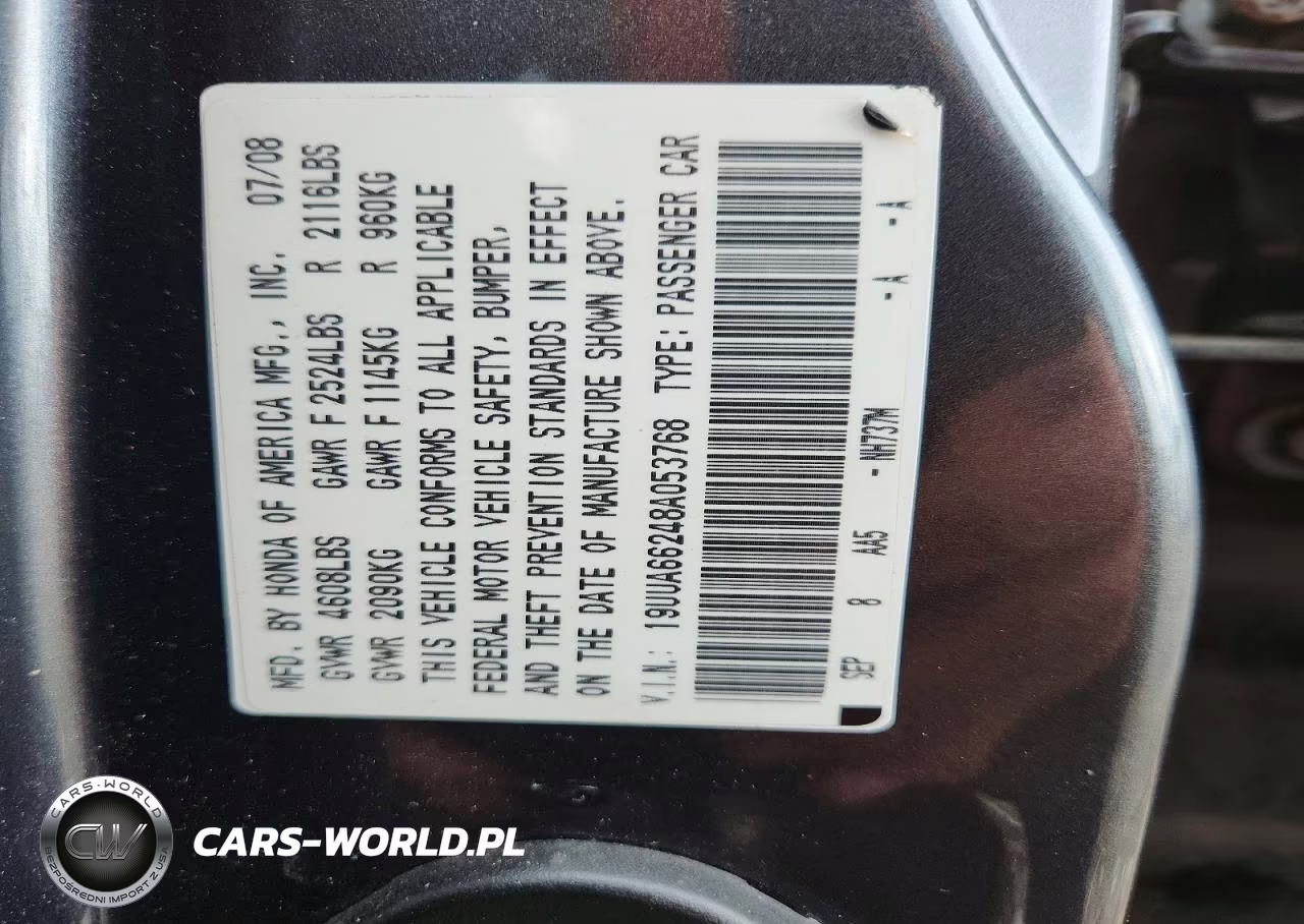 2008 Acura Tl VIN:19UUA66248A053768 - 12