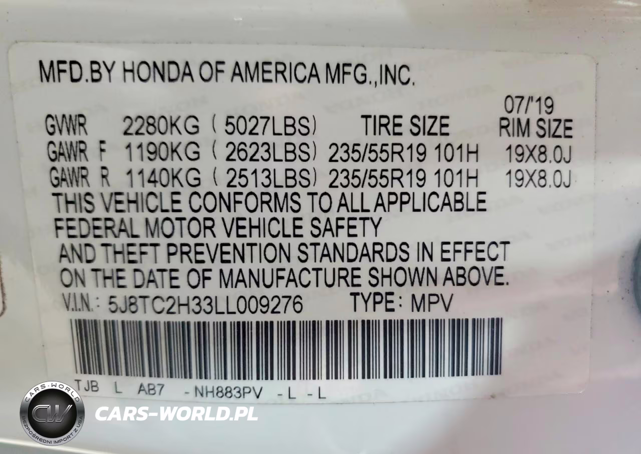 2020 Acura Rdx VIN:5J8TC2H33LL009276 - 13