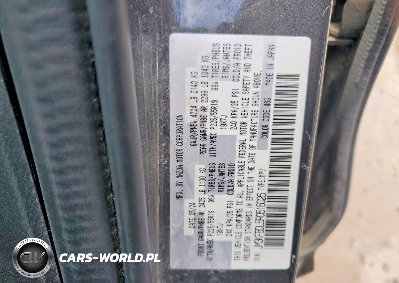 2024 Mazda Cx-5 VIN:JM3KFBDL5R0516026 - 12