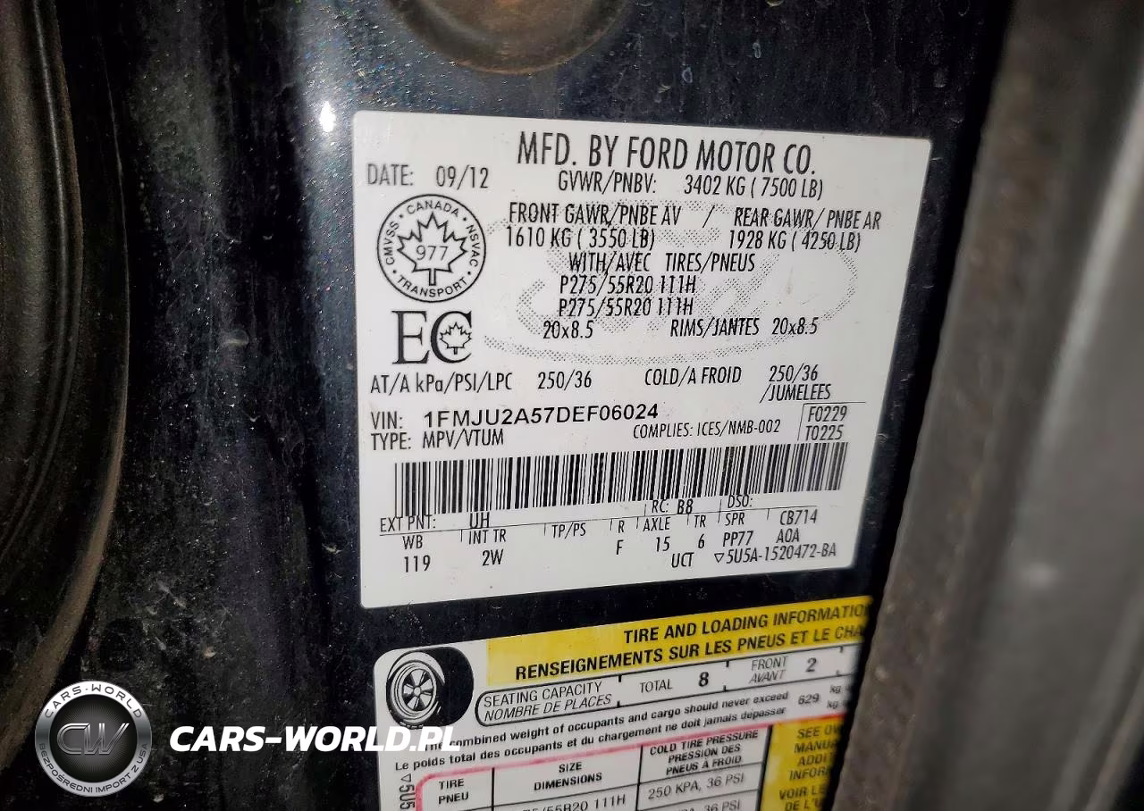 2013 Ford Expedition Limited VIN:1FMJU2A57DEF06024 - 13