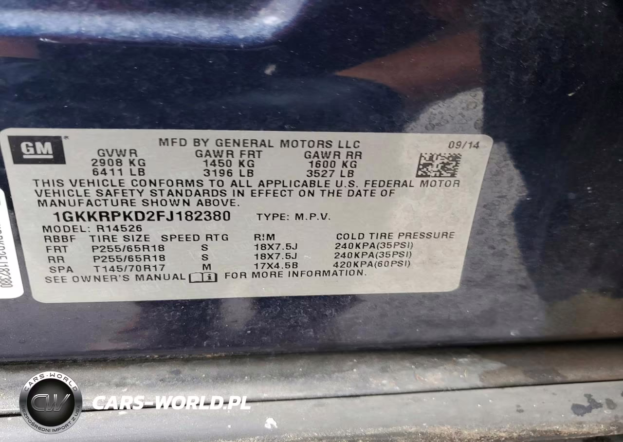 2015 GMC Acadia Sle VIN:1GKKRPKD2FJ182380 - 13