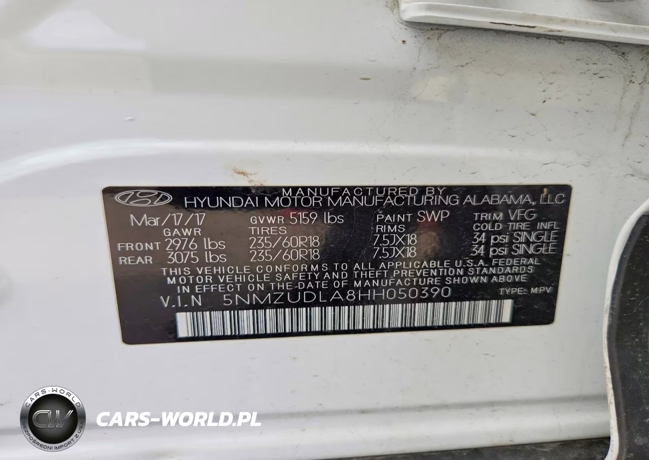 2017 Hyundai Santa Fe Sport 2.0T VIN:5NMZUDLA8HH050390 - 13