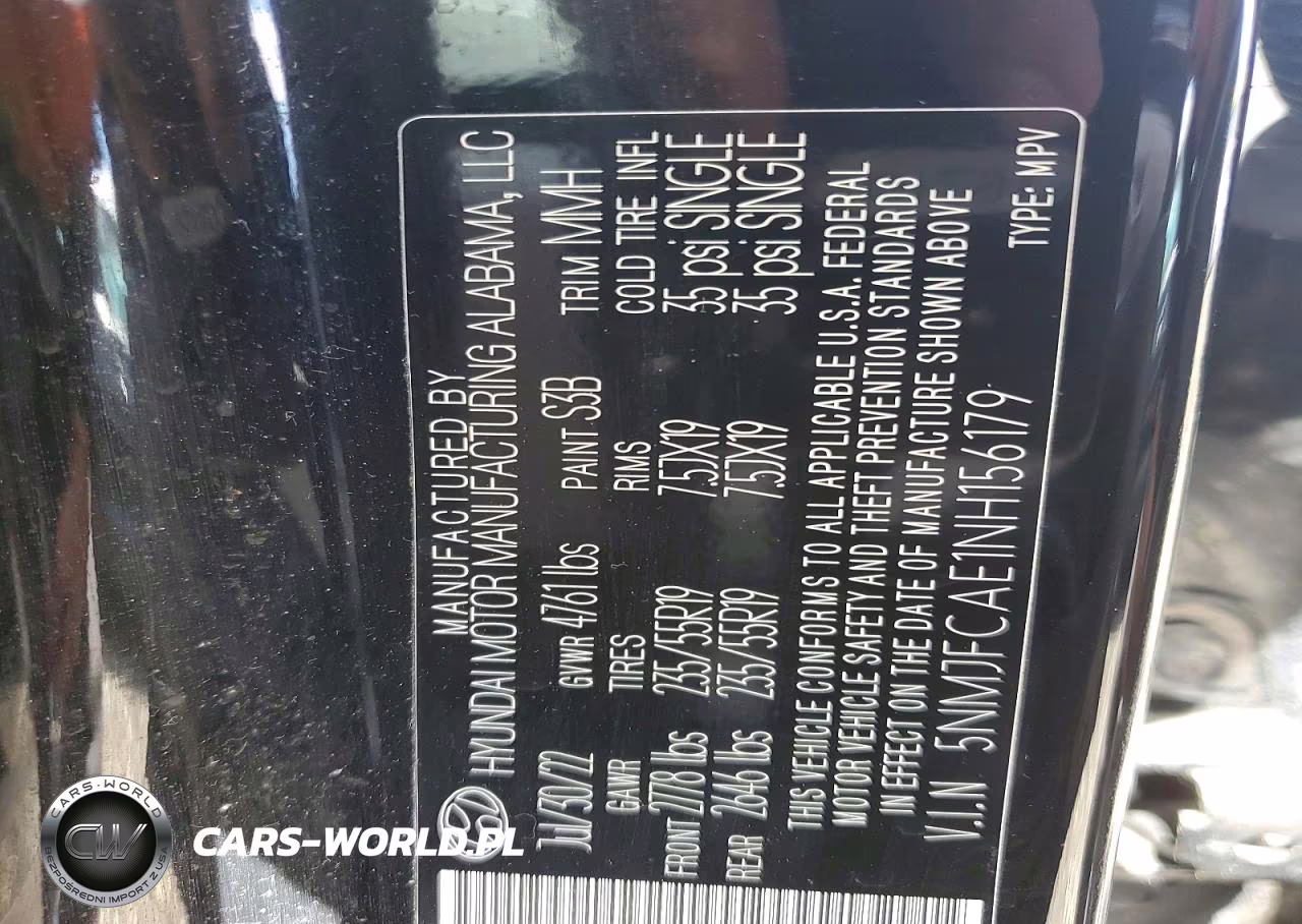 2022 Hyundai Tucson Sel VIN:5NMJFCAE1NH156179 - 12