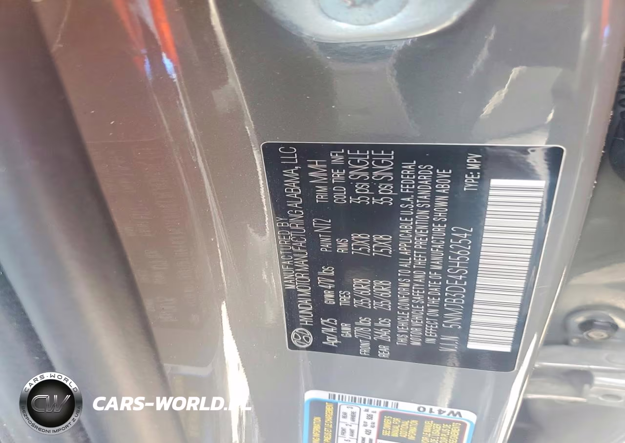 2025 Hyundai Tucson Sel VIN:5NMJB3DE4SH562542 - 12