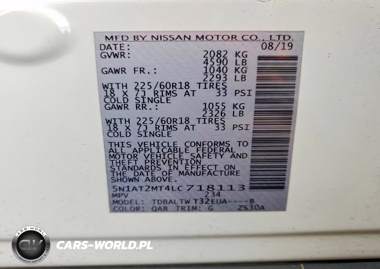 2020 Nissan Rogue Sv VIN:5N1AT2MT4LC718113 - 14
