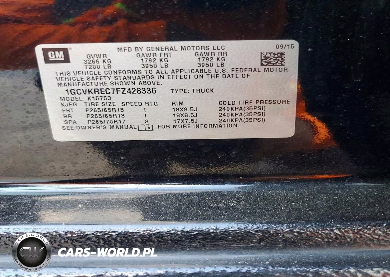 2015 Chevrolet Silverado K1500 Lt VIN:1GCVKREC7FZ428336 - 13