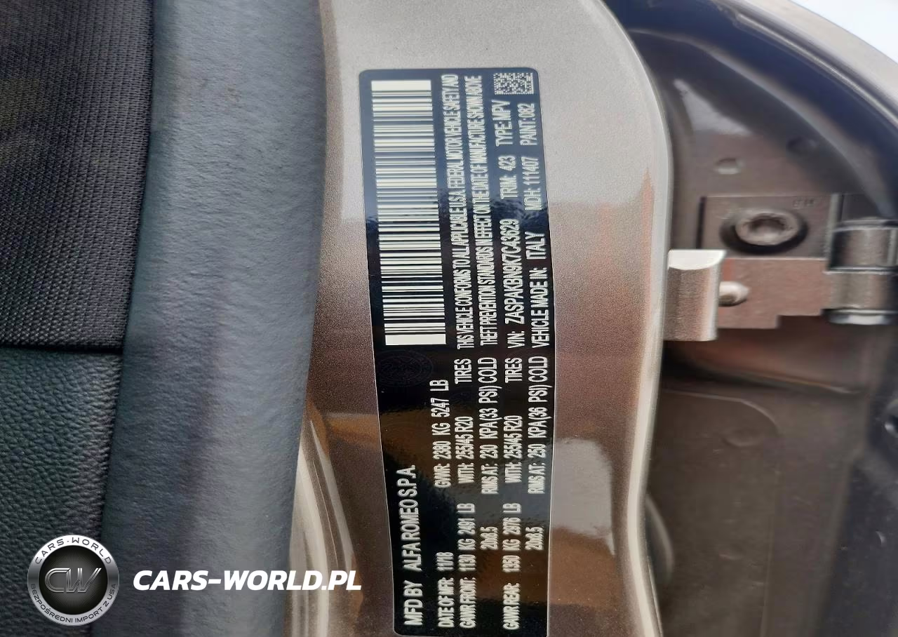 2019 Alfa Romeo Stelvio Ti VIN:ZASPAKBN9K7C43629 - 13