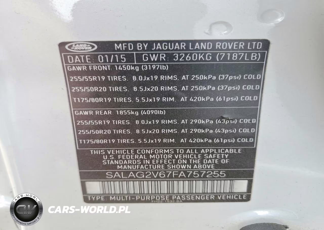 2015 Land Rover Lr4 Hse VIN:SALAG2V67FA757255 - 14