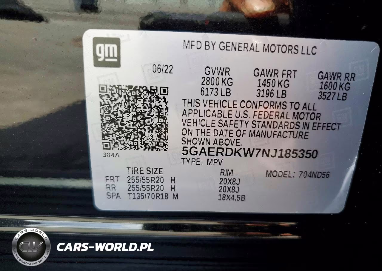 2022 Buick Enclave Fwd Avenir VIN:5GAERDKW7NJ185350 - 13