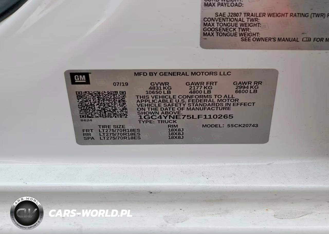 2020 Chevrolet Silverado K2500 Heavy Duty Lt VIN:1GC4YNE75LF110265 - 12