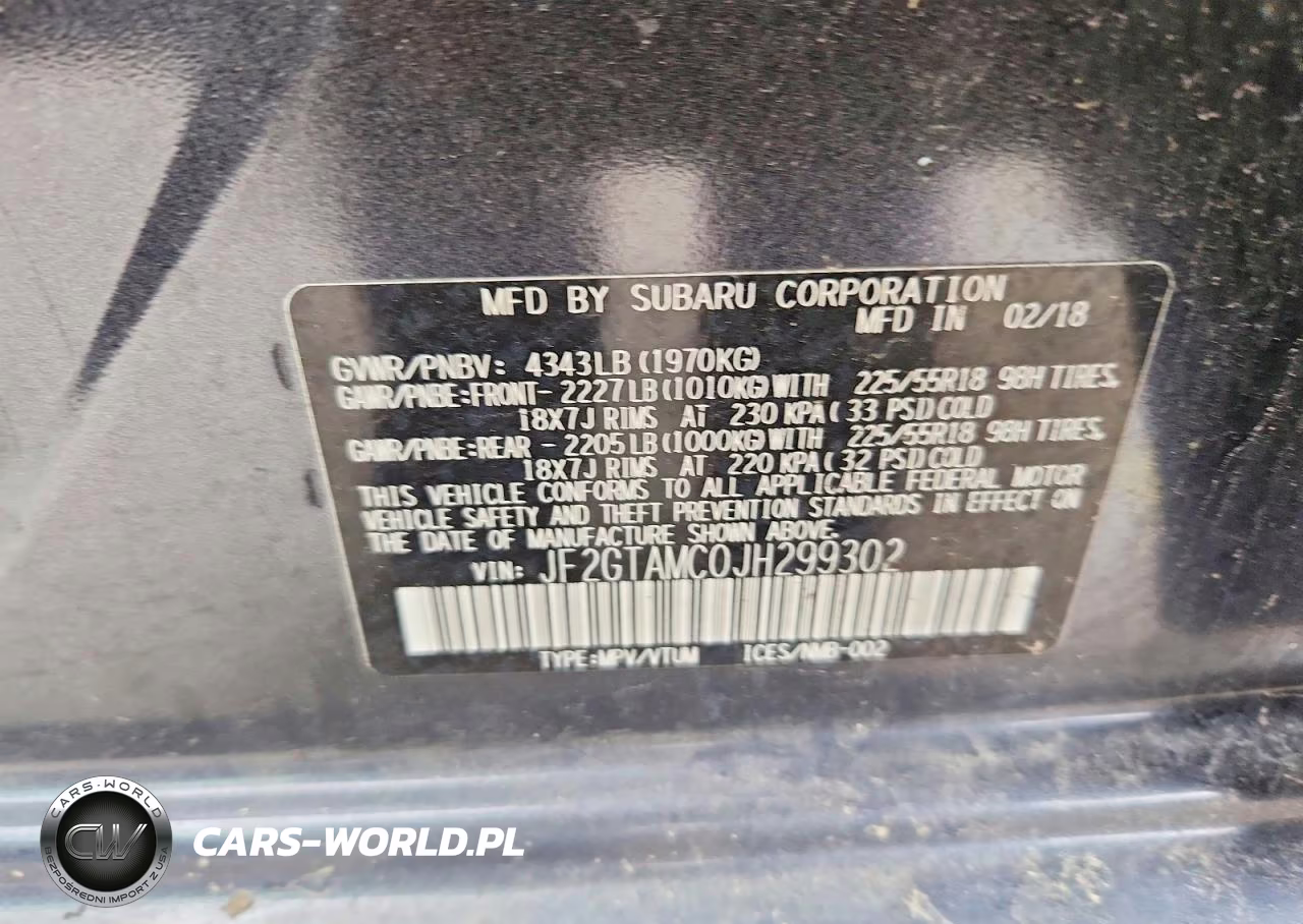 2018 Subaru Crosstrek Limited VIN:JF2GTAMC0JH299302 - 14